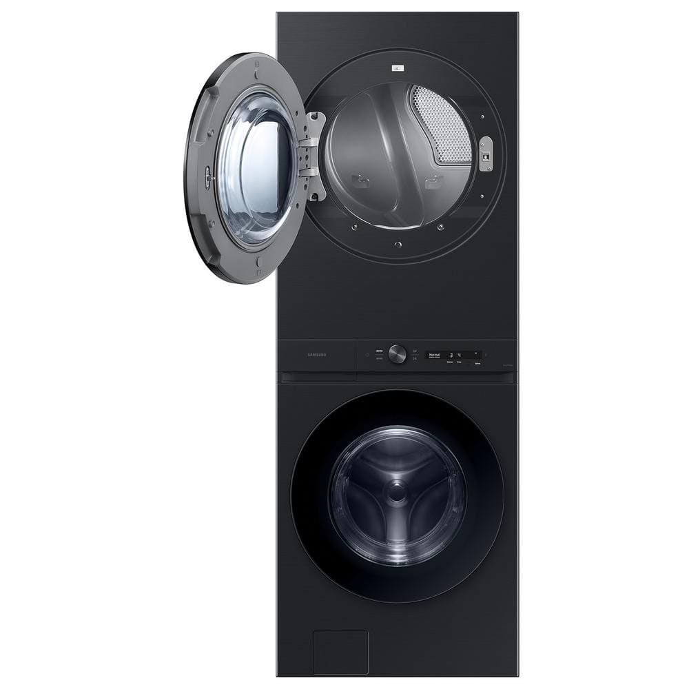 Brushed Black 4.6 cu. ft. Electric Washer and 7.6 cu. ft. Dryer Set