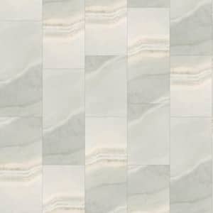 Take Home Sample - Elite 16.73 in. W Silver Mink Marble Click Lock Luxury Vinyl Tile Flooring