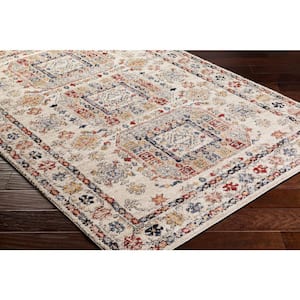 Liebe Cream/Multi Medallion 5 ft. x 7 ft. Indoor Area Rug