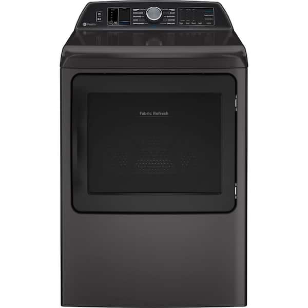 GE Profile 7.3 cu. ft. Smart Gas Dryer in Diamond Gray with Fabric Refresh, Sanitize, Steam, ENERGY STAR