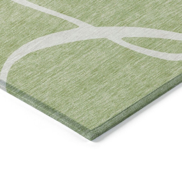 Chantille Machine Washable Indoor/Outdoor Abstract ACN999 Aloe 2 ft. 6 in. x 3 ft. 10 in. Area Rug