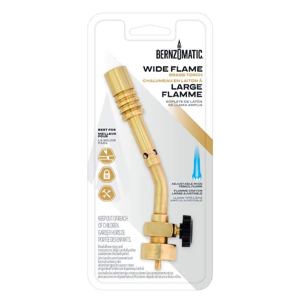 Bernzomatic Wide Flame Brass Propane Gas Torch JT680 - The Home Depot