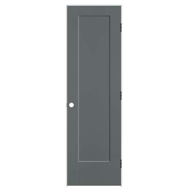 Masonite 24 in. x 80 in. 1-Panel Lincoln Park Left-Hand Solid Core Cordite Molded Composite Single Prehung Interior Door