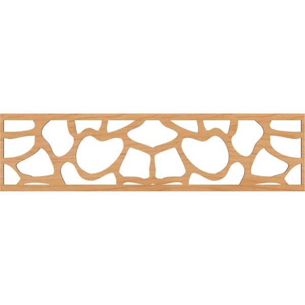 Ekena Millwork Rochester Fretwork 0.25 in. D x 47 in. W x 12 in. L Maple Wood Panel Moulding