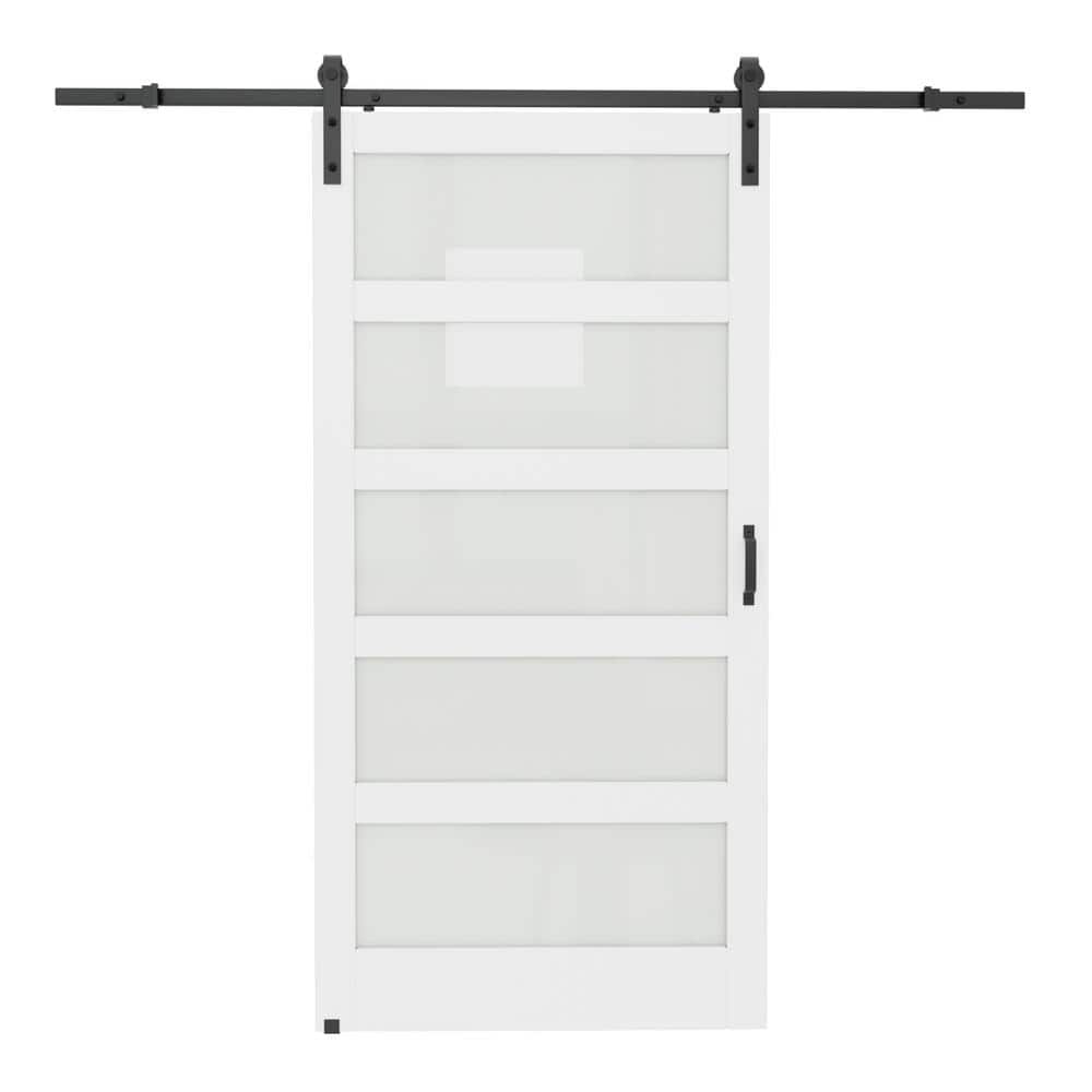 Reviews for ARK DESIGN 42 in. x 84 in. 5 Equal Lites with Frosted Glass