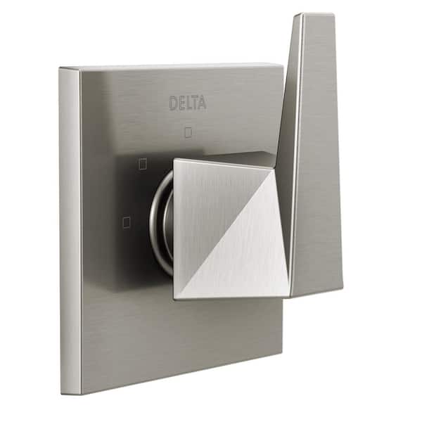 Delta Trillian 1-Handle Wall-Mount 3-Function Diverter Valve Trim Kit in Lumicoat Stainless (Valve Not Included)