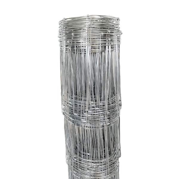 grossag 4 ft. x 164 ft. 13-Gauge Farm Fence Heavy Zinc Coating Cattle Fence, Galvanized Field Wire Fencing
