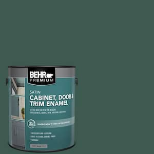 1 gal. #PFC-45 Patio Green Satin Enamel Interior/Exterior Cabinet, Door & Trim Paint