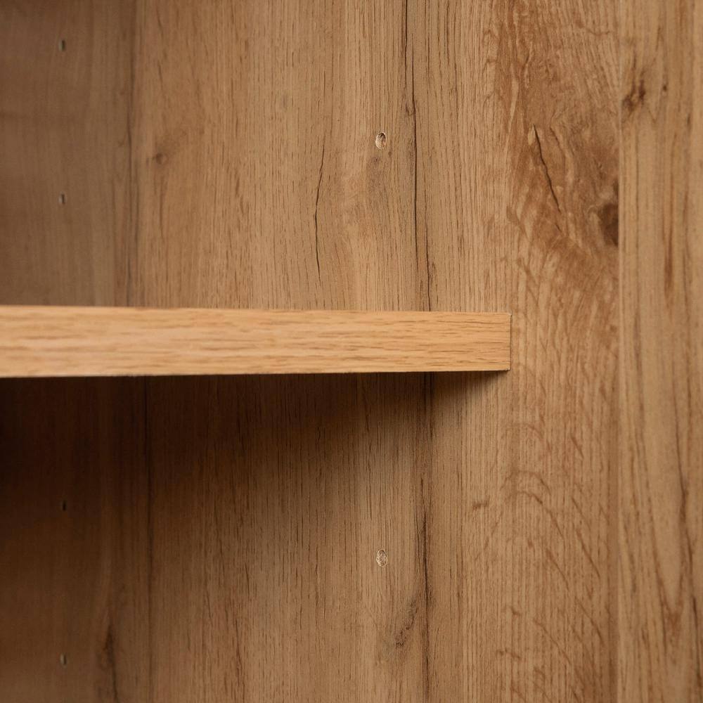 Contemporary Nordik Oak Buffet with Wine and Liquor Storage