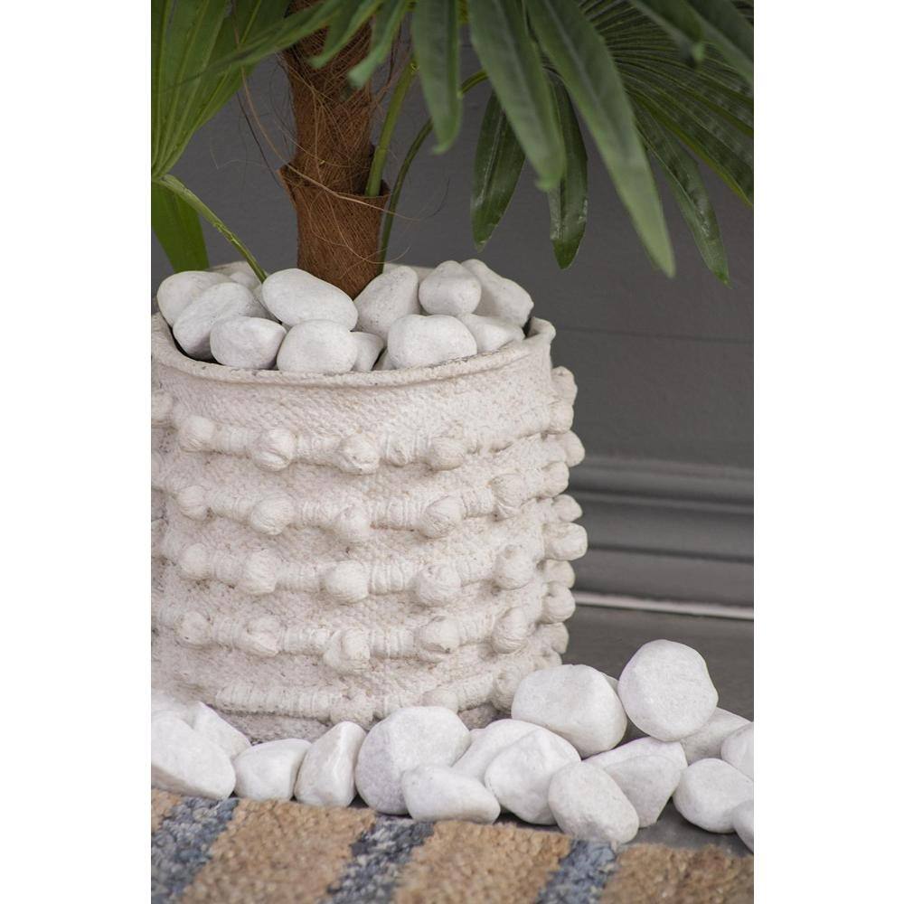 White Natural Stone Decorative Pebbles Set of 6