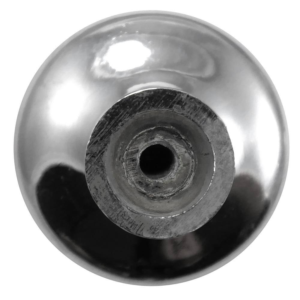 Satin Nickel Round Cabinet Knob with Mounting Hardware