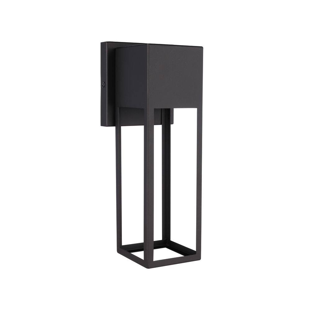 Notable Black Finish Exterior Outdoor Wall Lantern Sconce 12 in. Waterproof; Dark Sky Hardwired with Integrated LED price history on PriceWatchPro
