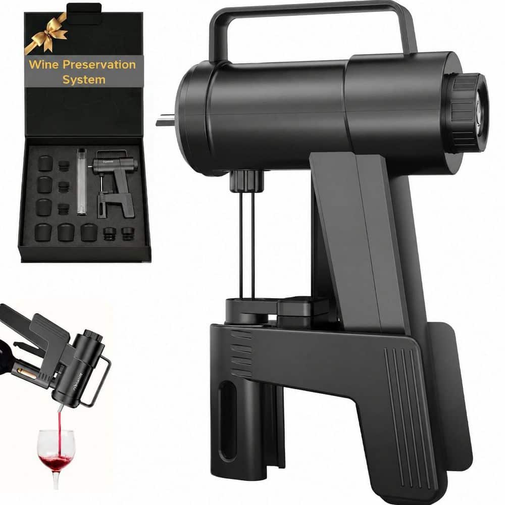 Stainless Steel Wine Preservation System Electric Opener Aerator Vacuum Saver and Precision Wine Dispenser price history on PriceWatchPro