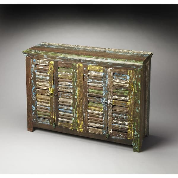 HomeRoots Charlie Assorted Wood 56 in. Sideboard