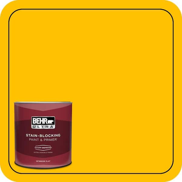 BEHR ULTRA 1 qt. #360B-7 Center Stage Extra Durable Flat Interior Paint & Primer
