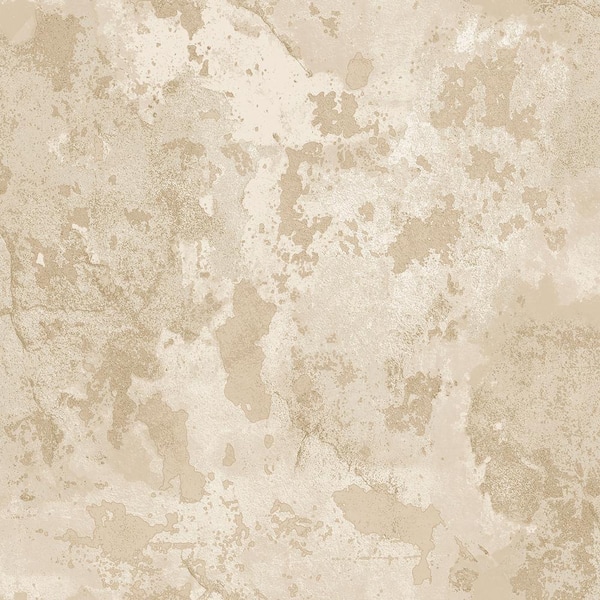 Unbranded Italian Design Beige/Taupe Distressed Texture Design Non-Pasted Vinyl Non-Woven Wallpaper Sample