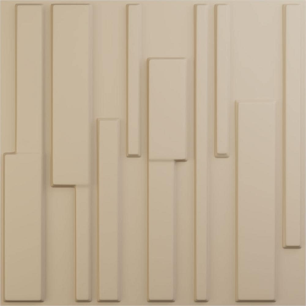 19 5/8 in. x 19 5/8 in. Wigan EnduraWall Decorative 3D Wall Panel, Smokey Beige (12-Pack for 32.04 Sq. Ft.) price history on PriceWatchPro