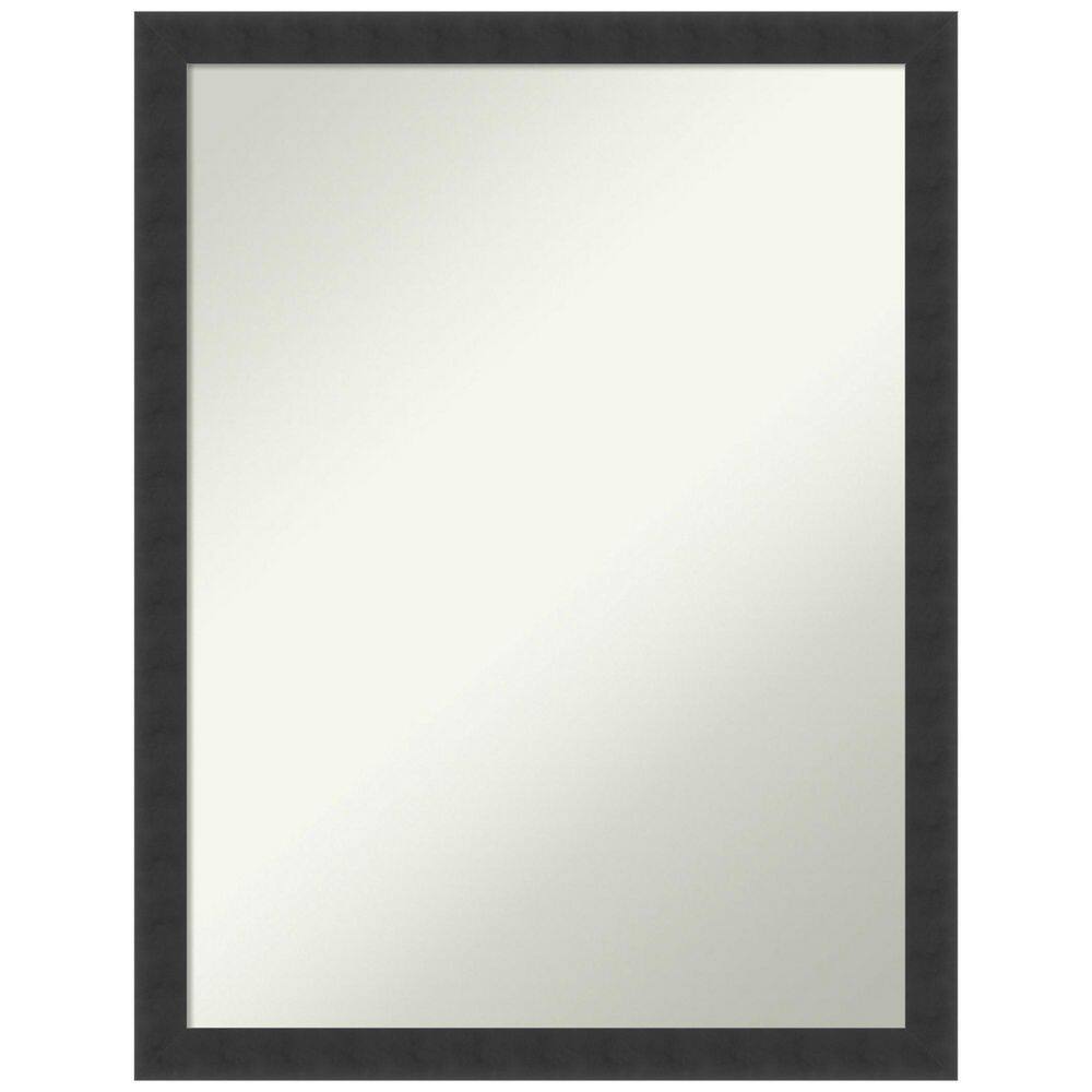 Mezzanotte Black 20 in. W x 26 in. H Non-Beveled Wood Bathroom Wall Mirror in Black price history on PriceWatchPro