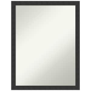 Mezzanotte Black 20 in. W x 26 in. H Non-Beveled Wood Bathroom Wall Mirror in Black