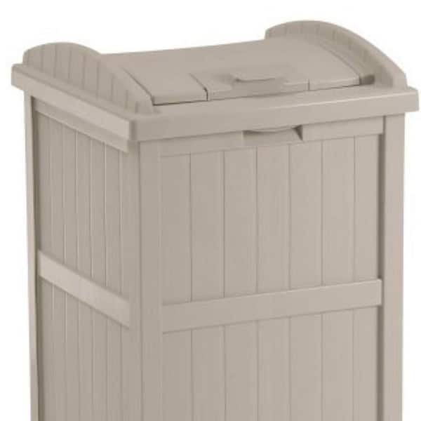 Outdoor Trash Can Garbage Can With Locking Lid Commercial Zone 8.8 Gallon  USA