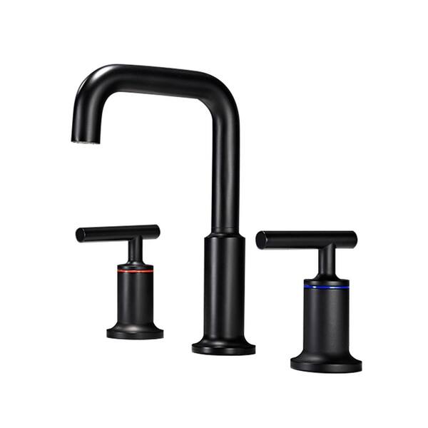 Parrot Uncle Tavion 8 in. Widespread Double Handle High Arc Bathroom ...