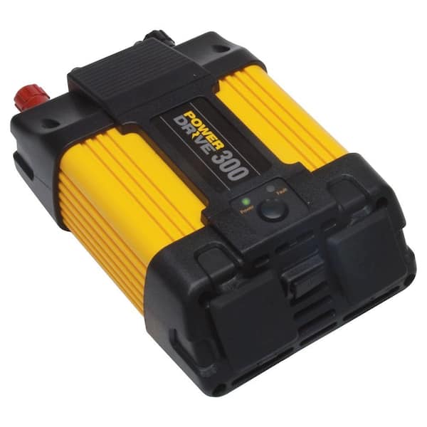 PowerDrive 300-Watt Power Inverter, Yellow/Black