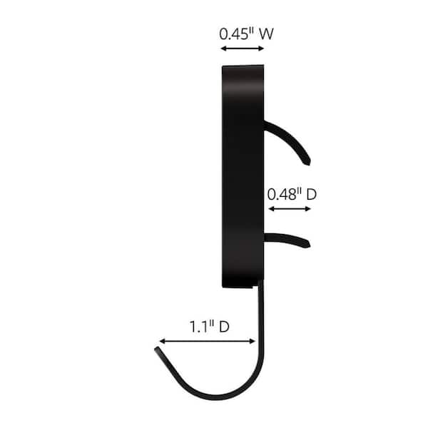 3.3 in. H Steel Black 15 lbs. Load Capacity Drywall Hook