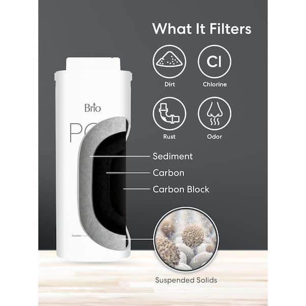 Brio Reverse Osmosis PCB 3-Stage Water Filter Replacement for