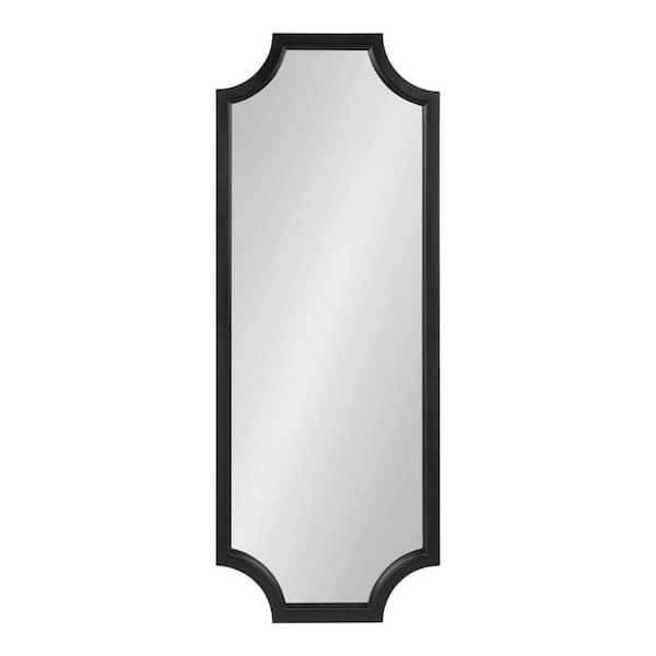 Kate and Laurel Large Rectangle Black Contemporary Mirror (47.75 in. H x 17.75 in. W)