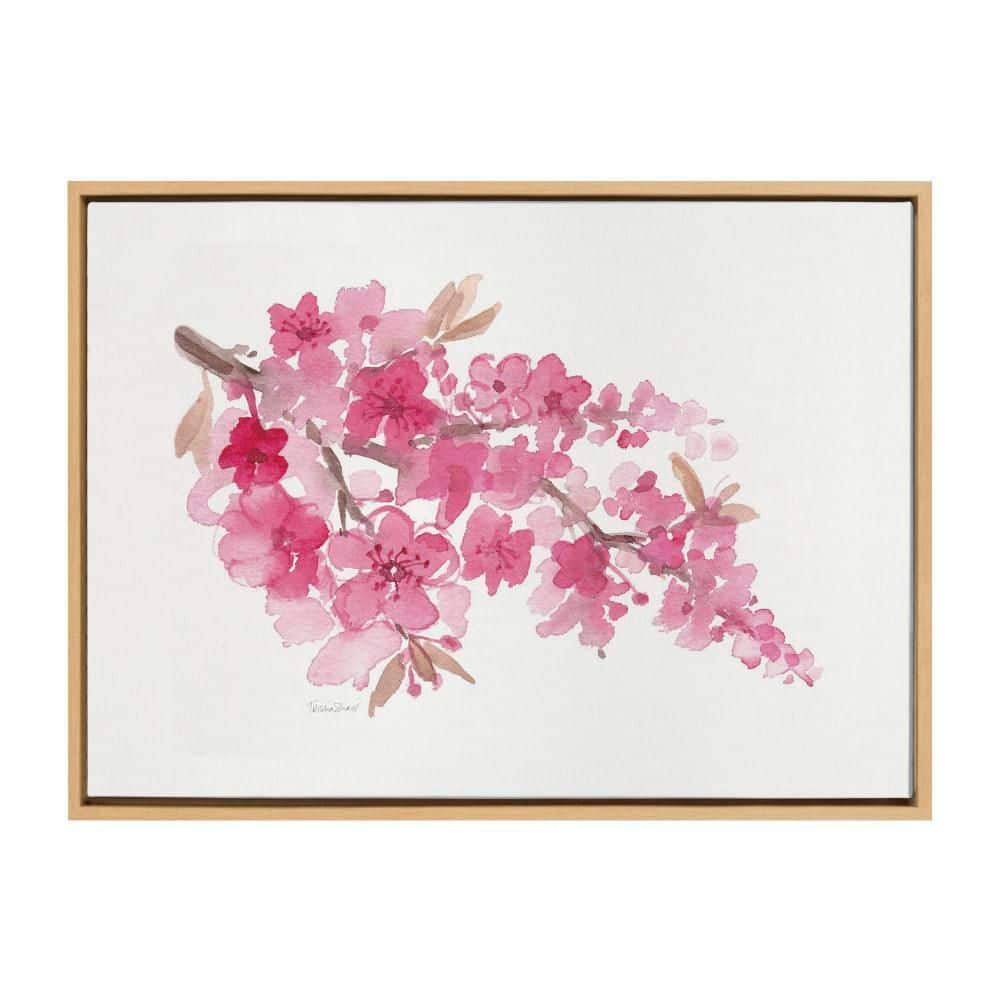 "Sylvie ""Cherry Blossom"" by Patricia Shaw Natural Framed Art Print 33 in. x 23 in." price history on PriceWatchPro