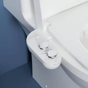 SimpleSpa Eco Ambient Temperature Single Nozzle Attachable Bidet System Bidet Attachment with Recycled Plastics