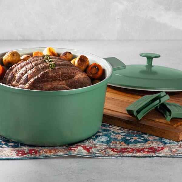 Gotham Steel 5 qt. Round Aluminum Ceramic Coating Nonstick Dutch