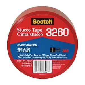 Scotch 1.88 in. x 60 yds. Heavy-Duty Red Poly Contractor Stucco Tape (Case of 12)