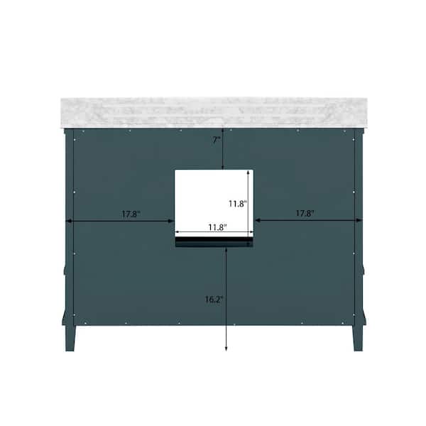 Home Decorators Collection Merryfield 49 in. Single Sink Antigua