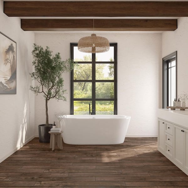 American Estates Spice 6 in. x 48 in. Matte Color Body Porcelain Floor and Wall Tile (15.12 sq. ft. / case)