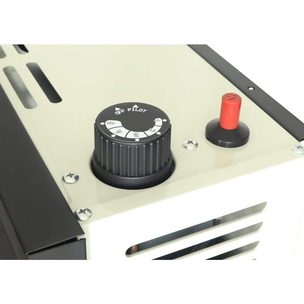 Ashley Hearth Beige Steel Wall-Mounted Natural Gas Heater with Thermostat