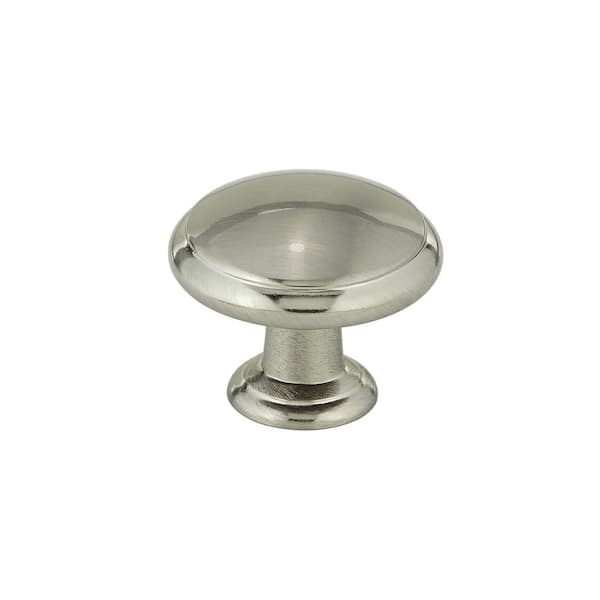 Richelieu Hardware Esterel Collection 1-3/16 in. (30 mm) Brushed Nickel Transitional Cabinet Knob
