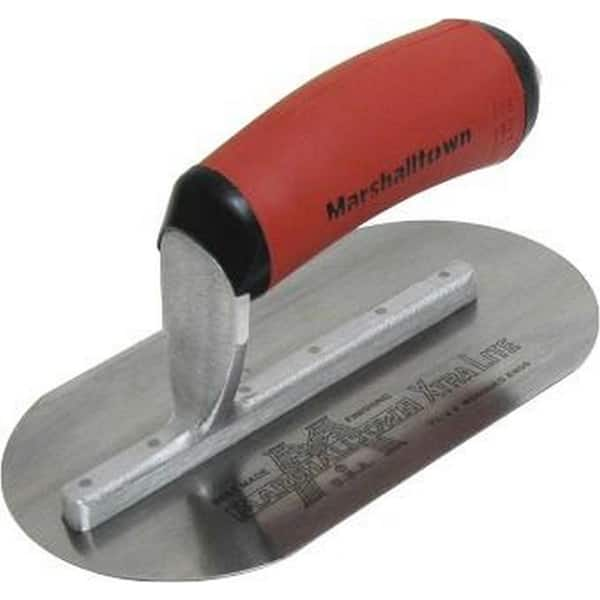 Marshalltown 7 1/2 in. x 4 in. Fully Rounded Wall Form Finishing Trowel with DuraSoft Handle