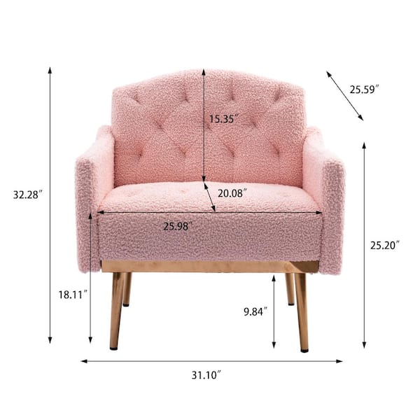 Pink single sofa online chair