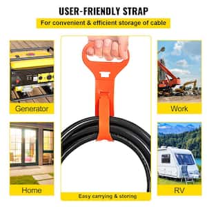 Extension Cord 25 ft. 10 Wire Gauge Heavy-Duty Outdoor Welder Extension Cord with 3 Prong 30 Amp Power Extension