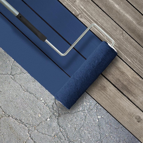 5 gal. #S-H-580 Navy Blue Low-Lustre Enamel Interior/Exterior Porch and Patio Floor Paint