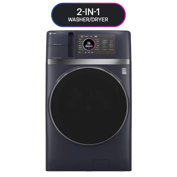 Profile 4.8 cu. ft. Smart UltraFast Electric Washer Dryer Combo in Sapphire Blue with Ventless Heat Pump Technology