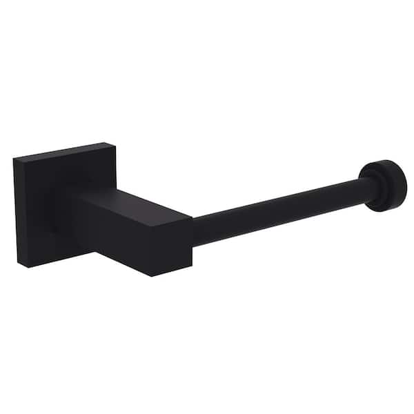 Allied Brass Dayton Euro Style Toilet Paper Holder in Matte Black