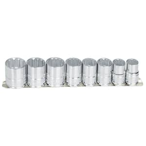 1/2 in. Drive 12-Point Impact Socket Set (8-Piece)