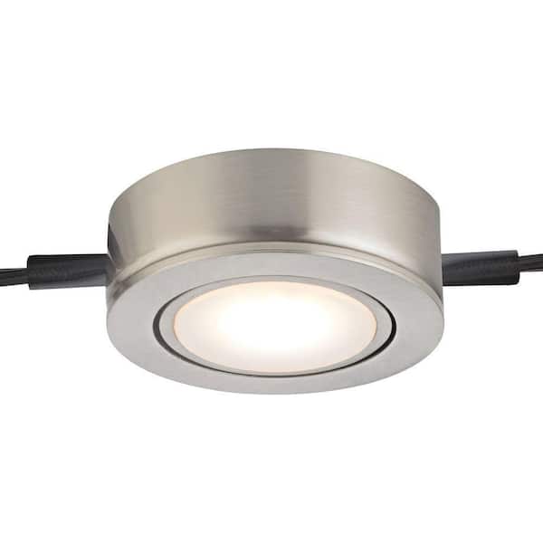 Titan Lighting Tuxedo Swivel 1-Light LED Satin Nickel Under Cabinet Light