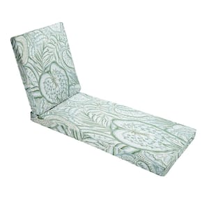 78 x 21 x 3 Indoor/Outdoor Chaise Lounge Cushion in Sunbrella Sensibility Spring