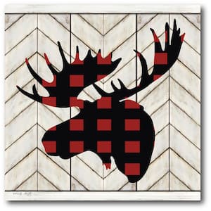 Merry & Bright Plaid-Mosses Gallery-Wrapped Canvas Wall Art 16 in. x 16 in.