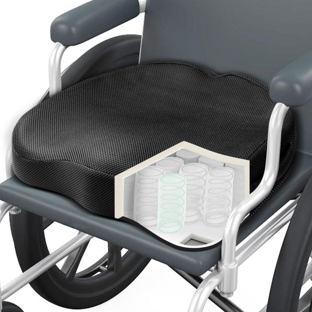 Wheelchair Seat Cushion with High Density Memory Foam and Inner Springs or Adults and Seniors price history on PriceWatchPro