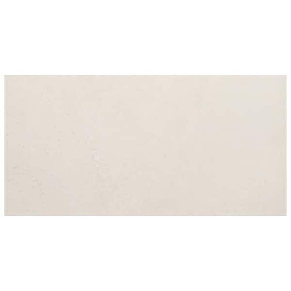 Vanilla Warm White 4 in. x 0.5 in. Honed Marble Floor and Wall Tile Sample