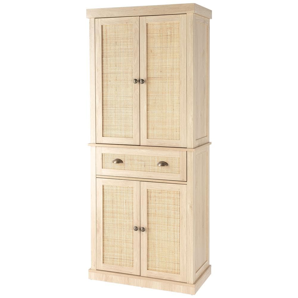 Burlywood 30 in. Armoire with Drawers